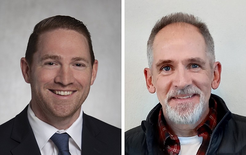 Two first-time candidates, Republican Tyler Dees (left) of Siloam Springs and Libertarian Doug Peterson of Prairie Grove, are seeking the Arkansas state Senate District 35 seat, which includes western Benton and Washington counties.