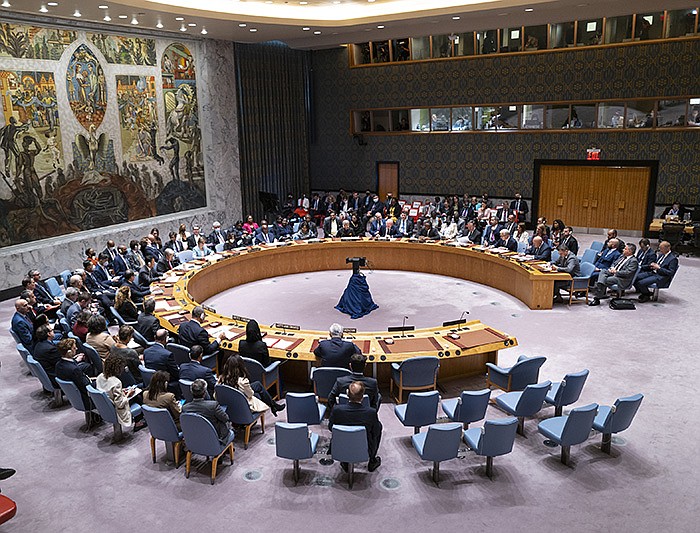 The United Nations Security Council meets Thursday at United Nations headquarters to discuss the situation in Ukraine and recent actions by Russia.
(AP/Craig Ruttle)