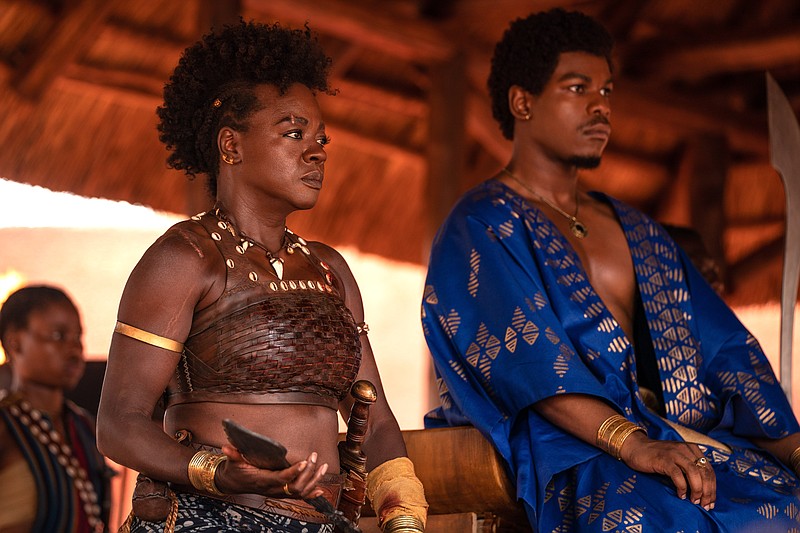 Viola Davis and John Boyega star in “The Woman King.” (Special to the Democrat-Gazette)