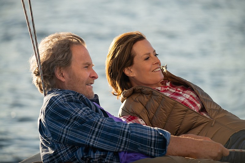 High school sweethearts Frank Getchell (Kevin Kline) and Hildy Good (Sigourney Weaver) rekindle a long-dormant romance in “The Good House,” directed by Maya Forbes and Wallace Wolodarsky.