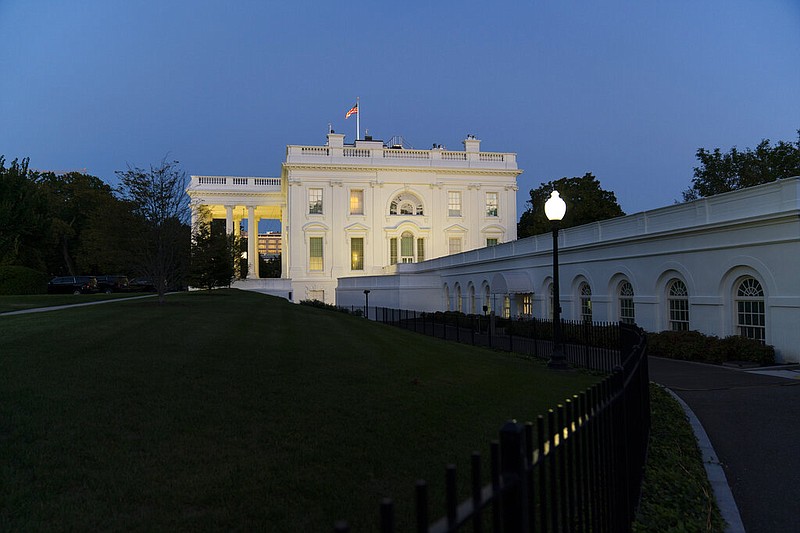 The White House in Washington is illuminated at sunset in this undated file photo. (AP/Alex Brandon)