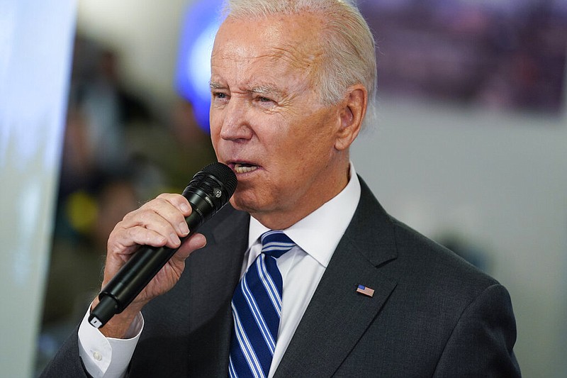 FILE - President Joe Biden speaks about Hurricane Ian during a visit to FEMA headquarters, Sept. 29, 2022, in Washington. (AP/Evan Vucci, File)