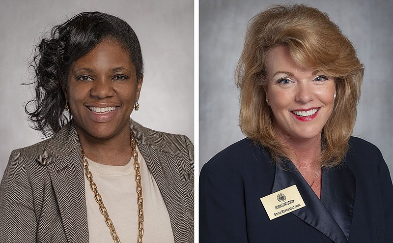 Monique Jones, left, and Robin Lundstrum, candidates for Arkansas House District 18.