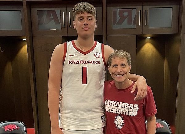 Class of 2025 4-star Parker Jefferson and Arkansas Coach Eric Musselman