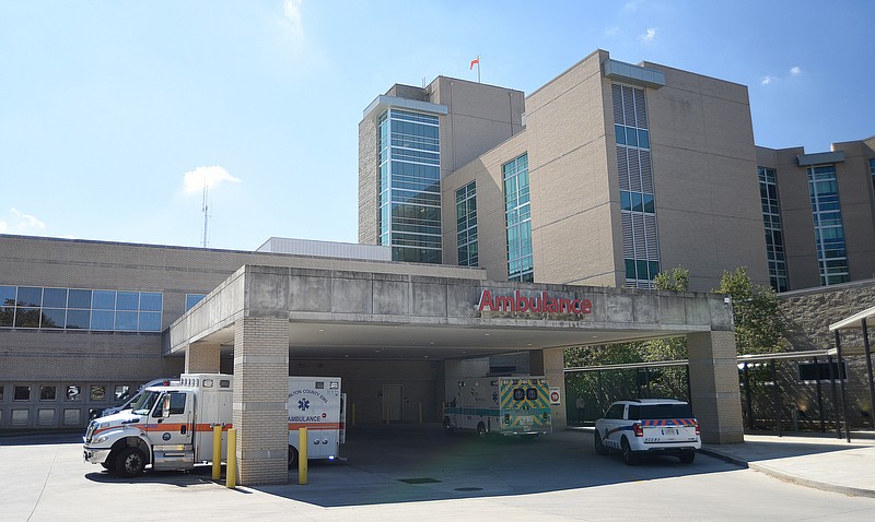 Staff photo by Matt Hamilton / The emergency entrance at CHI Memorial Hospital on Tuesday, October 4, 2022.