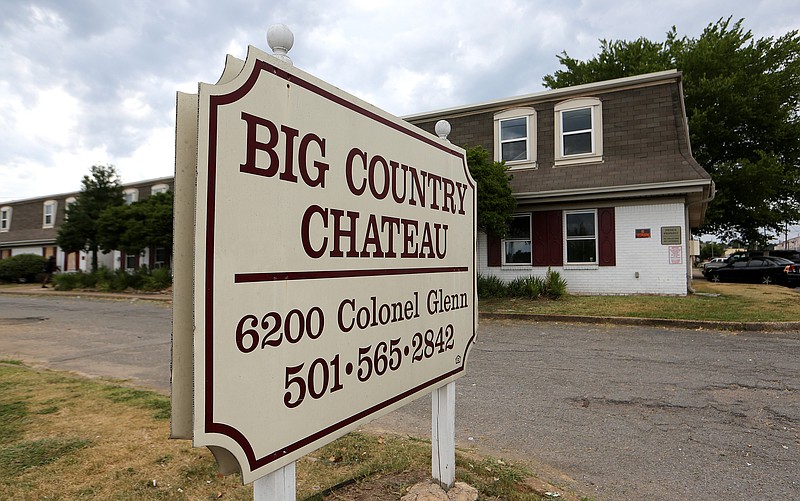 The Big Country Chateau Apartments on Colonel Glenn Road in Little Rock on Wednesday, July 27, 2022. .(Arkansas Democrat-Gazette/Thomas Metthe)