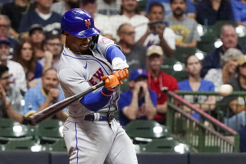 Francisco Lindor set a career high with 107 RBI for the New York Mets, who won the second-most games in franchise history (101) and led the National League East for all but six days this season.
(AP/Morry Gash)