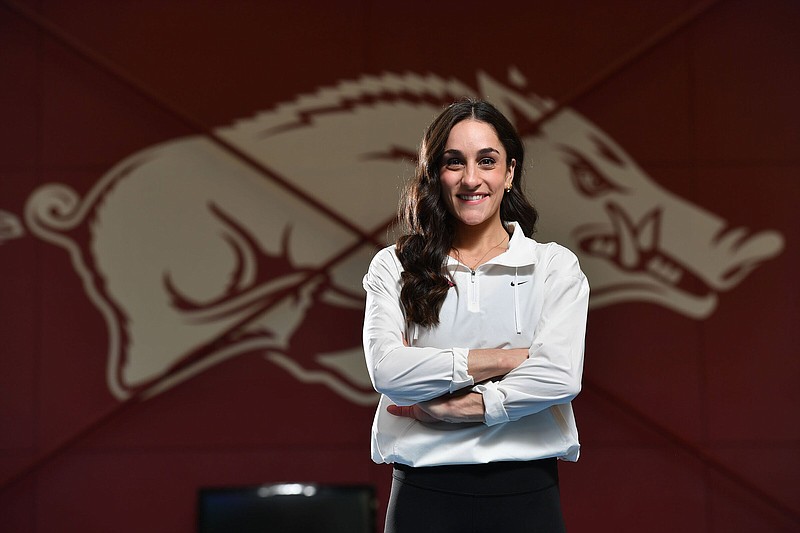 “It’s a constant battle to be one of those top [athletes] in the country. It was intense because only five athletes were chosen on the [U.S. National] team out of however many there are in the entire country. You have to excel when it counts the most. It’s a tremendous amount of pressure.” -Jordyn Wieber
(NWA Democrat-Gazette/Andy Shupe)
