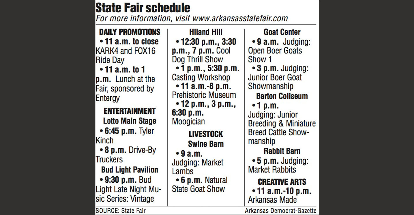 Arkansas State Fair kicks off today; 82nd annual event showcases food