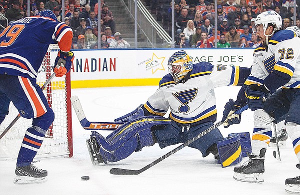 Binnington, Blues Top Oilers 2-0 To Remain Unbeaten