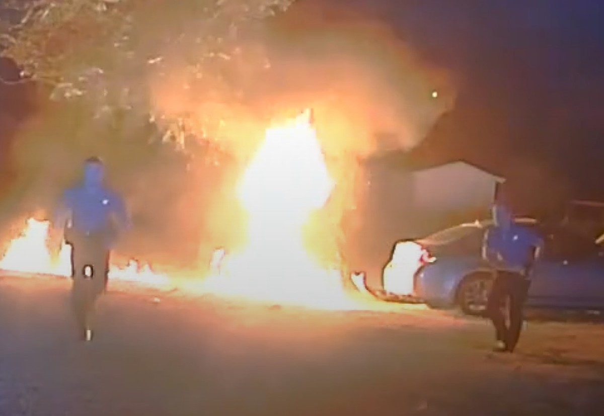 Alexander motorcyclist catches fire after state police chase, is ...