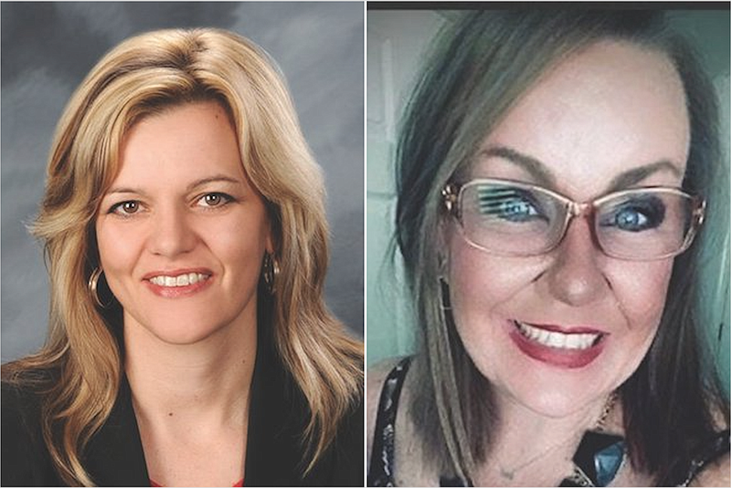 Submitted photos, combined, of Lindsey Gustafson (left) and Wendy Potter, Pulaski County Special School District Zone 5 candidates. Photo courtesy of Gustafson and Potter.