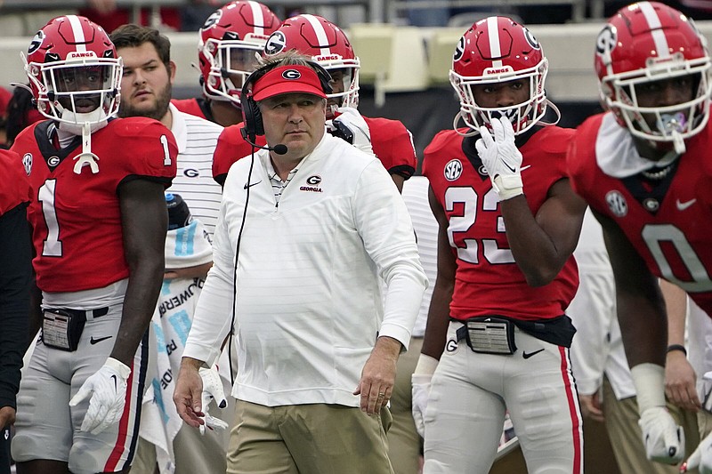 Coach Kirby Smart and the Georgia Bulldogs have had the spotlight on them many times, and Smart said the only difference going into this weekend’s matchup with Tennessee is playing at home. “Every game is a big game, to be honest with you, in the SEC. So, it’s not like some guys go into it thinking of it differently. But I do think playing at home is important and certainly an advantage in our conference,” Smart said.
(AP/John Raoux)