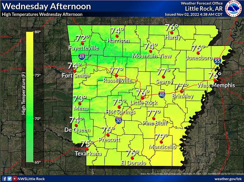 Forecasters Aboveaverage temperatures, widespread rain expected for