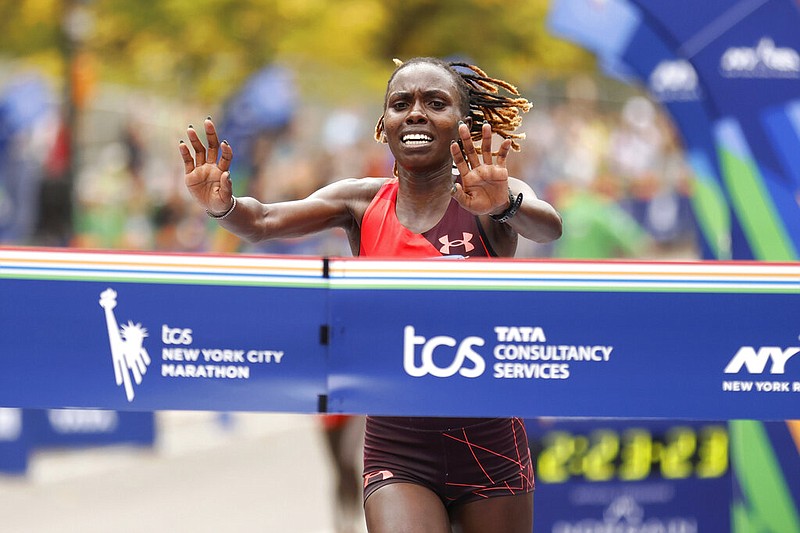 Chebet and Lokedi of Kenya win NYC Marathon races in debuts The