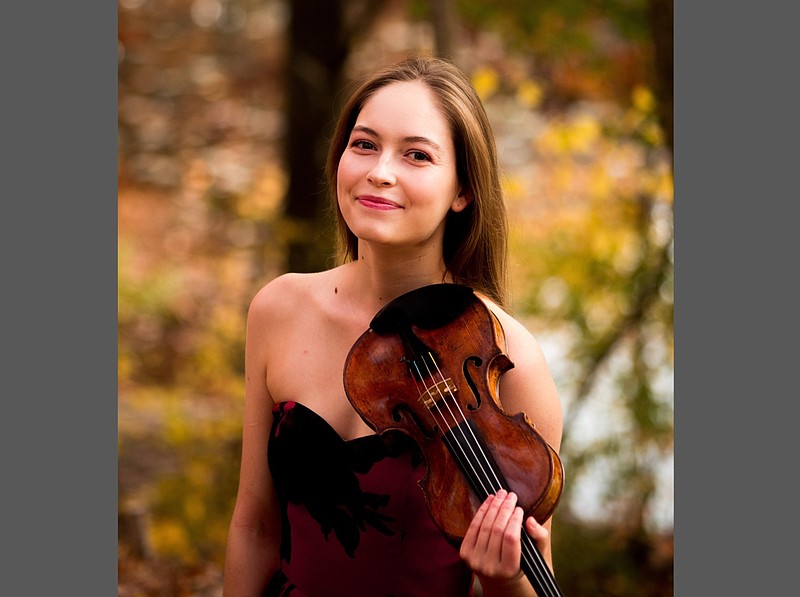 Violinist Geneva Lewis plays Mendelssohn's Violin Concerto this weekend with the Arkansas Symphony Orchestra. (Special to the Democrat-Gazette/Motti Fang-Bentov)