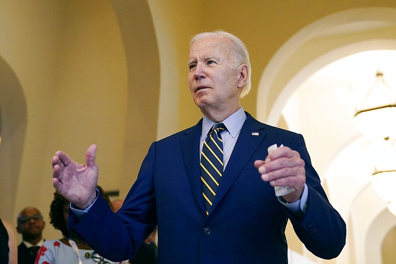 U.S. President Joe Biden speaks to media about the Democrats keeping the Senate before the Association of Southeast Asian Nations (ASEAN) summit, Sunday, Nov. 13, 2022, in Phnom Penh, Cambodia. (AP/Alex Brandon)