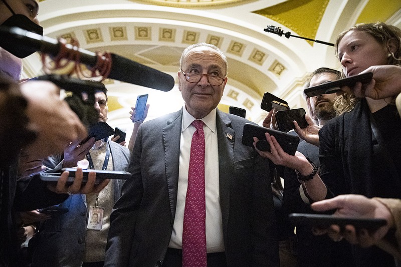 “It will make our country a better, fairer place to live,” Senate Majority Leader Charles Schumer said after Wednesday’s vote on marriage protections, noting that his own daughter and her wife are expecting a baby next year.
(The New York Times/Al Drago)