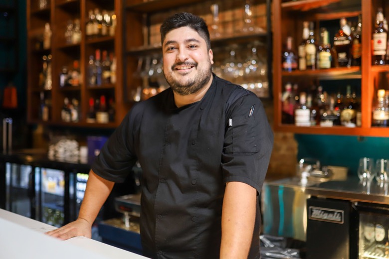 Staff photo by Olivia Ross  / Chef Jonathan Valadez of Cyra's in Dalton, Georgia, poses in the restaurant on Wednesday, Sept. 21, 2022.