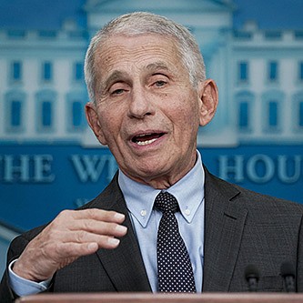 In his final White House briefing Tuesday, Dr. Anthony Fauci urged Americans to get the updated booster “for your own safety, for that of your family.”
(AP/Patrick Semansky)