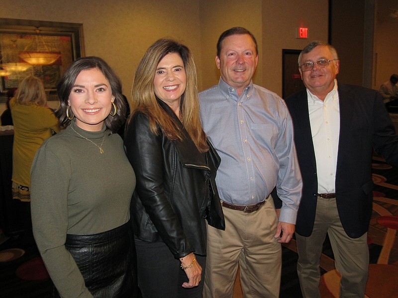 Delaney Thomas, Cheri Rogers, Tony Rogers and Rick Rogers on 11/16/22 at Oaklawn Kickoff, Wyndham Riverfront Hotel 
(Arkansas Democrat-Gazette/Kimberly Dishongh)