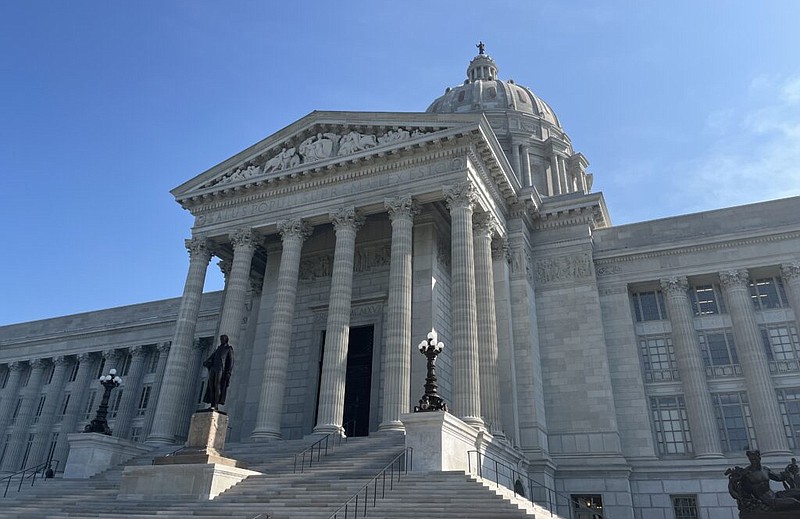 The Missouri Capitol is shown in Jefferson City on May 13, 2022. (Photo by Tessa Weinberg/Missouri Independent)