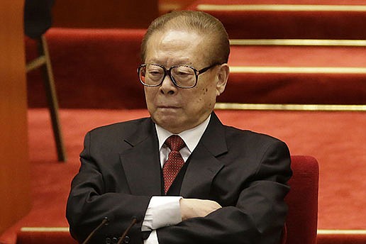 Former Chinese President Jiang Zemin attends the closing ceremony for the 18th Communist Party Congress at the Great Hall of the People in Beijing, China, Wednesday Nov. 14, 2012. Jiang has died Wednesday, Nov. 30, 2022, at age 96. 
(AP Photo/Lee Jin-man, File)