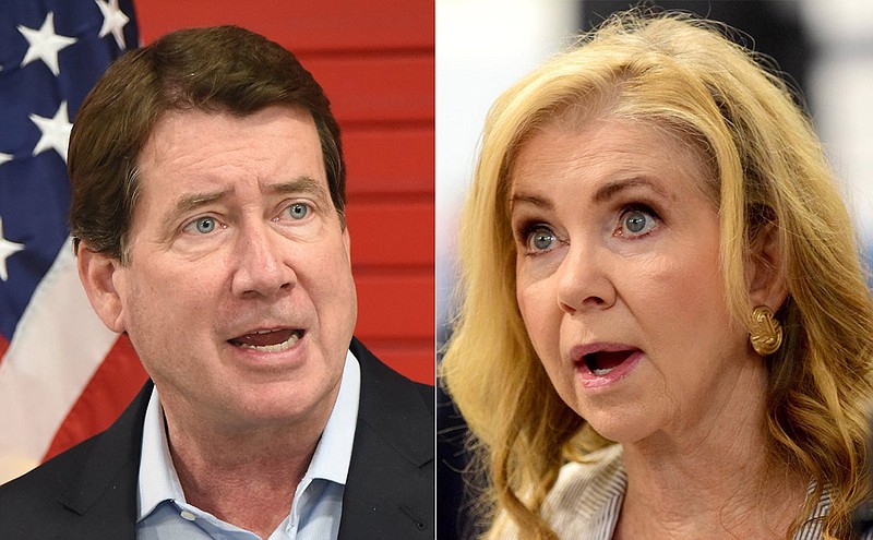 Tennessee U.S. Sens. Bill Hagerty, left, and Marsha Blackburn / Composite from staff file photos