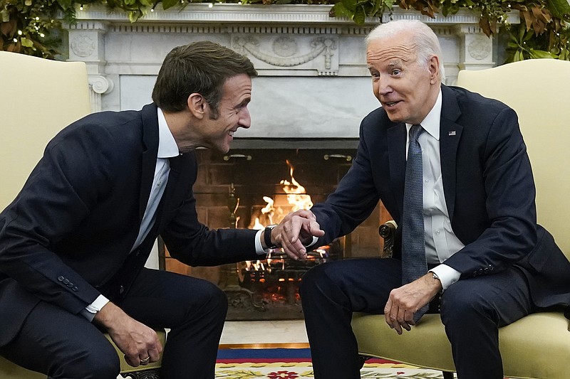 Biden Macron Vow Unity Against Russia Discuss Trade Row Chattanooga Times Free Press 6202