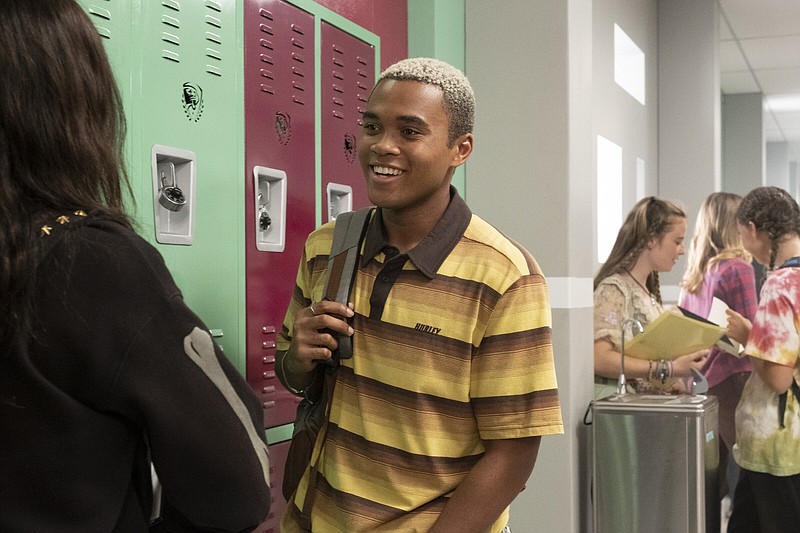 Socially awkward transfer student Alex (Chosen Jacobs) has a crush on the introverted girl who can see — and talk to — ghosts in the supernatural teen comedy “Darby and the Dead.”