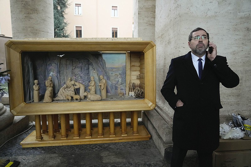 Andrii Yurash, Ukraine’s ambassador to the Vatican, said Friday that the entrance to his Rome residence was vandalized with what he believed was animal waste on Thursday afternoon.
(AP/Gregorio Borgia)