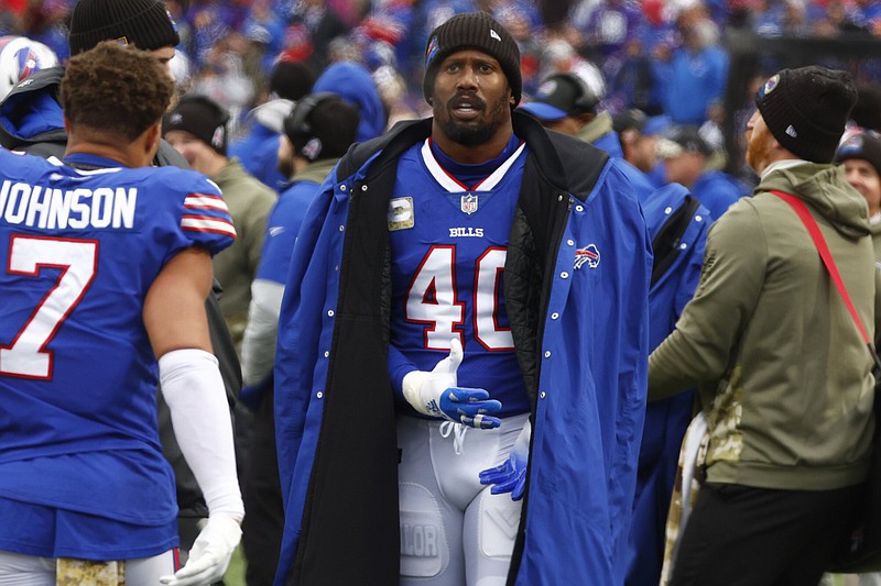 Buffalo Bills linebacker Von Miller (40) plays during an NFL