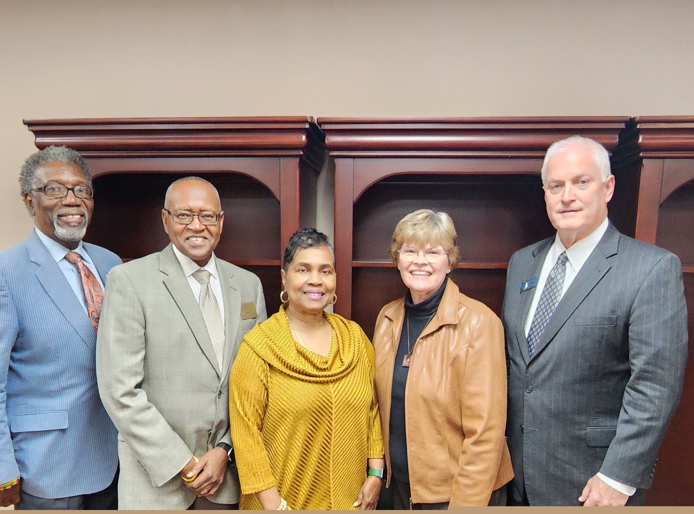 Jesse Turner helps with PBSD board
