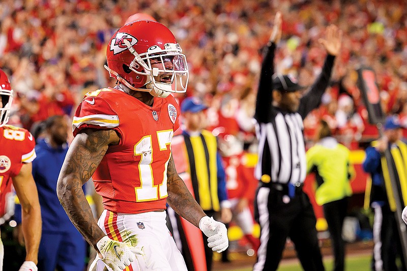 Chiefs could soon have WRs Toney, Hardman back