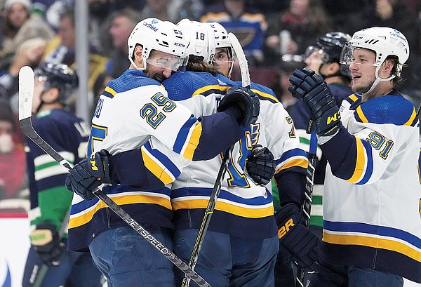 Kyrou has three goals, assist as Blues beat Canucks 5-1 - Vimarsana News