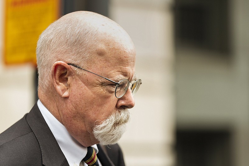 Special counsel John Durham, the prosecutor appointed to investigate potential government wrongdoing in the early days of the Trump-Russia probe, is shown in Washington earlier this year.
(AP/Manuel Balce Ceneta)