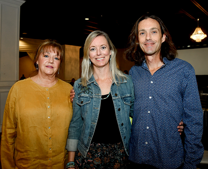 Cher Hanson, Whitney Sickels and Heath Hanson attend Pet Placement Center's Tails at Twilight fundraiser on Thursday, Nov. 10, 2022 at Restoration Southside. / Photo by Angela Foster