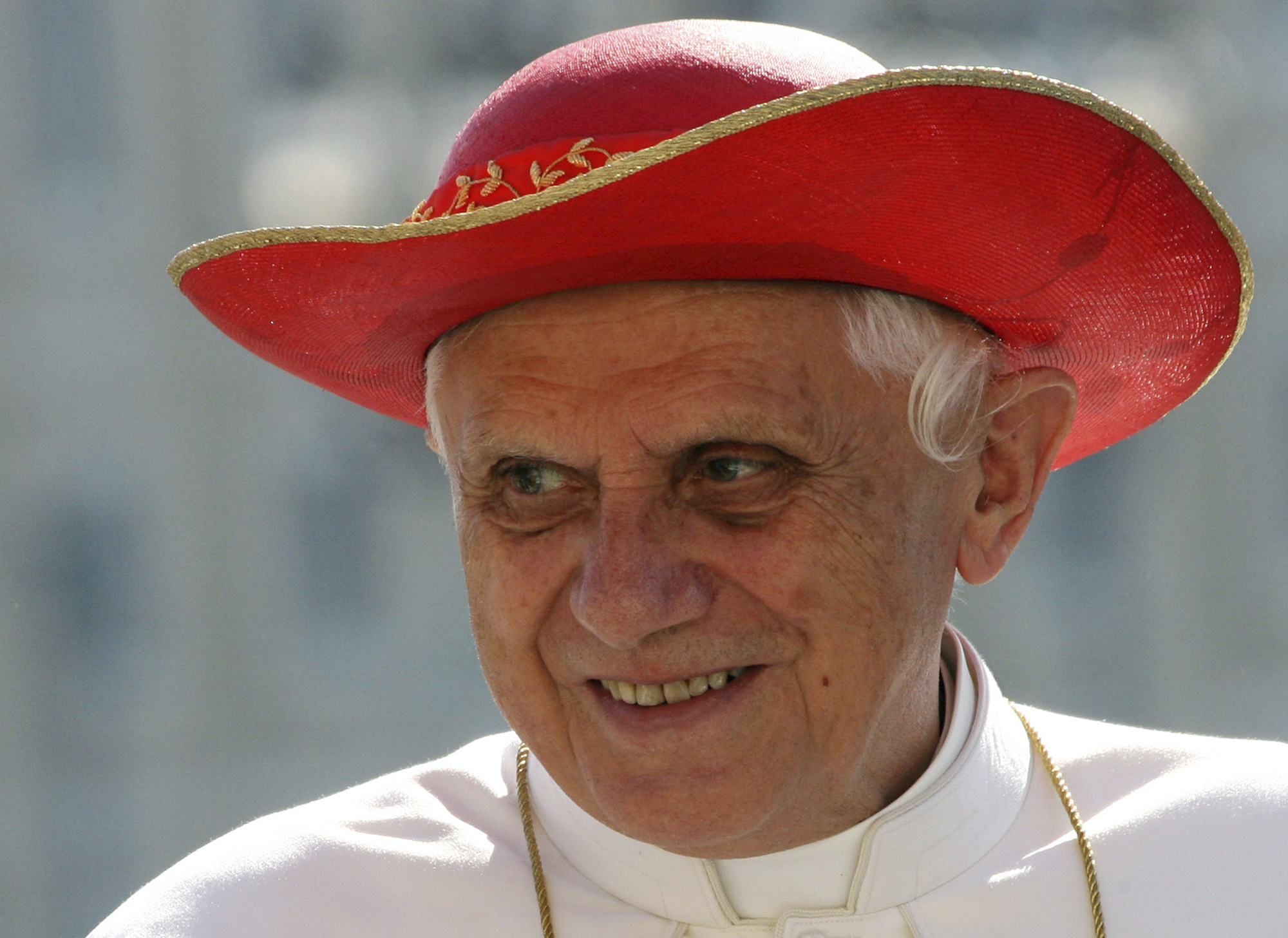 FILE - Pope Benedict XVI wears a