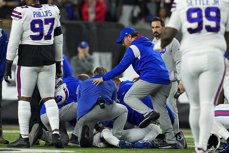 Buffalo Bills' Damar Hamlin critical after collapse on field - WHYY