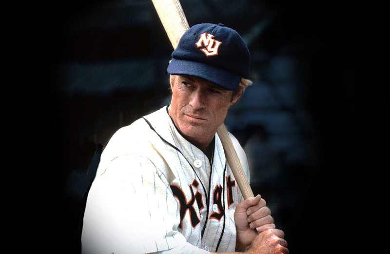 Teddy Ballgame: The 48-year-old Robert Redford — playing 35-year-old rookie Roy Hobbs — managed a passable imitation of his idol Ted Williams’ sweet left-handed swing in 1984’s “The Natural.”