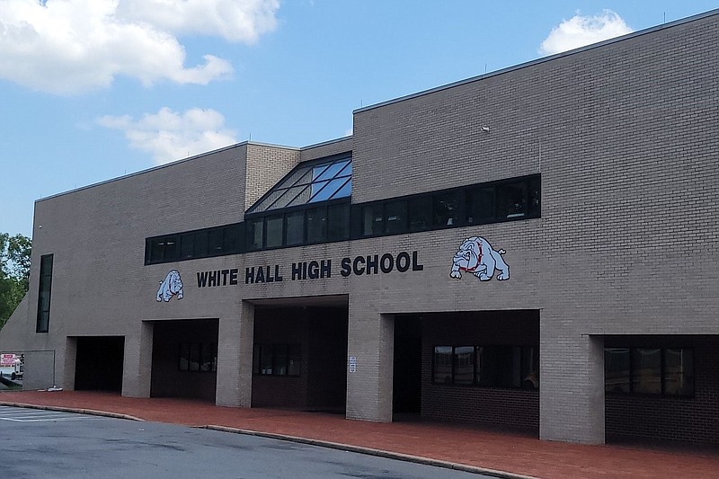 White Hall High School is shown in this Aug. 24, 2021 file photo. (Pine Bluff Commercial/I.C. Murrell)
