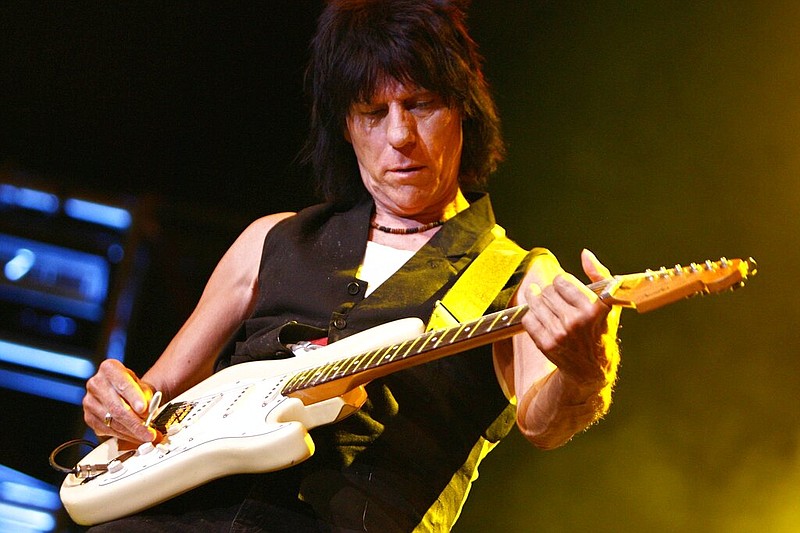 British guitarist Jeff Beck performs on the Stravinski hall during the 41st Montreux Jazz Festival in Montreux, Switzerland, late Sunday, July 15, 2007. (KEYSTONE/Laurent Gillieron)