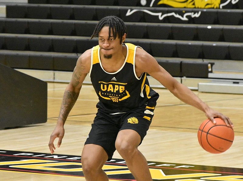Kylen Milton of the University of Arkansas at Pine Bluff Golden Lions is shown in this undated file photo. (Pine Bluff Commercial/I.C. Murrell)