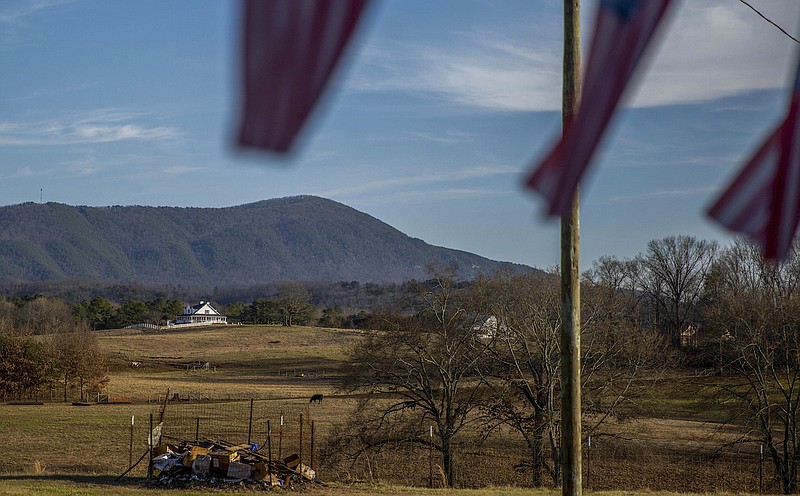 A general view of Benton, a tiny town in the foothills of the southern Appalachians in Tennessee on Jan. 10, 2023. A Tennessee homemaker entered the online world of romance writers and it became, in her words, "an addiction." Things went downhill from there. (Jessica Tezak/The New York Times)