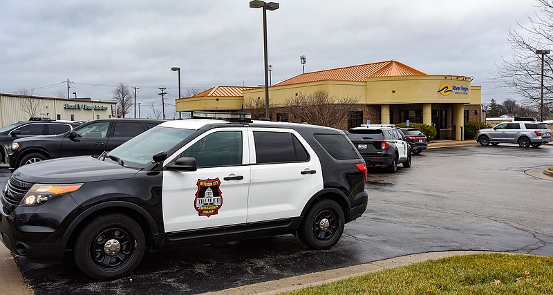 Julie Smith/News Tribune photo:.Jefferson City police were called to River Region Credit Union at 3608 W. Truman Blvd. on Jan. 19 about reports of a robbery.