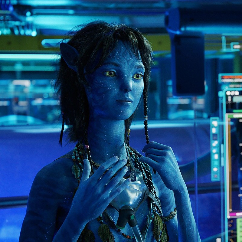 Sigourney Weaver is transformed into teenage Kiri in “Avatar: The Way of Water,” which is still the No.1 box office movie in the world, earning $31.1 million for its fifth weekend in release.