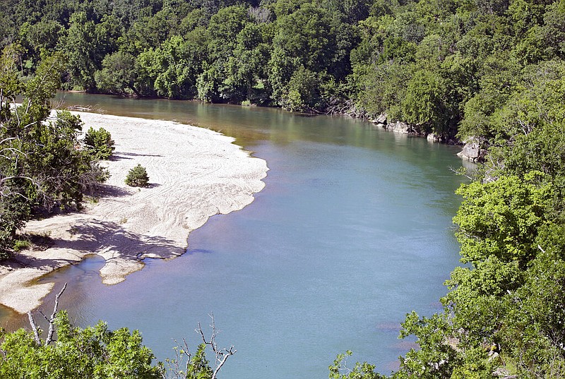 The Illinois River is seen from Goat's Bluff at the J.T. Nickel Family Nature and Wildlife Preserve in this July 18, 2019 file photo. (Mike Simons/Tulsa World via AP)