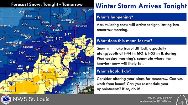 Winter storm may affect Wednesday commute - Vimarsana News