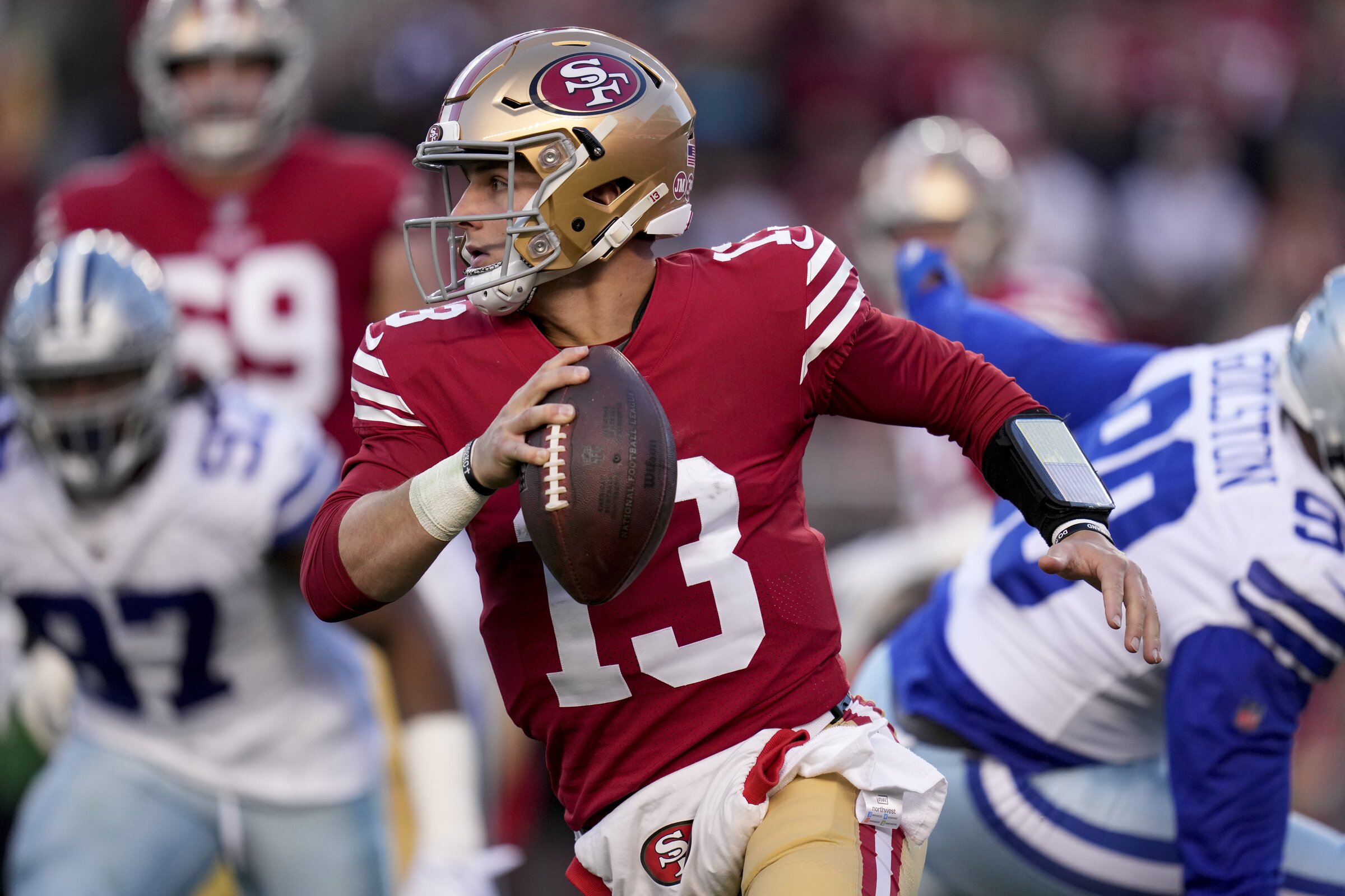 49ers news: Brock Purdy's 332 yards passing were the third-most ever by a  49ers QB in a playoff game - Niners Nation