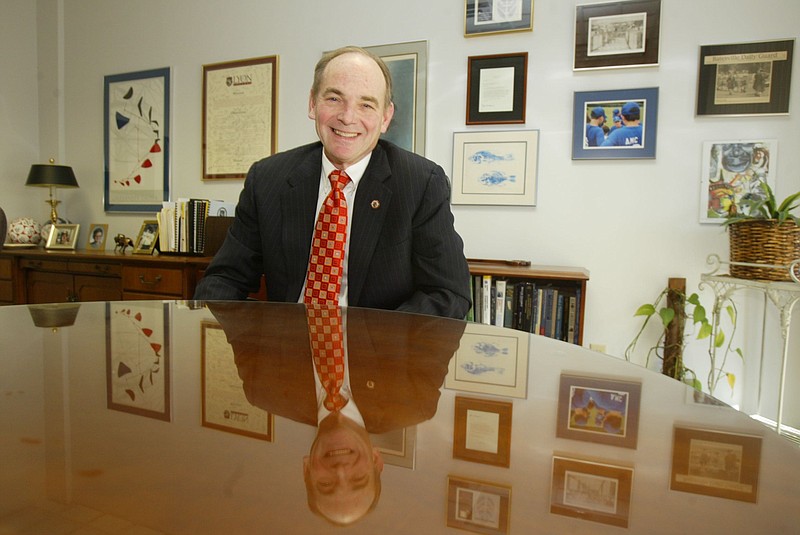 FILE — Walter Roettger, former Lyon College President, at the school's Batesville campus in this Dec. 6, 2005 file photo. (Arkansas Democrat-Gazette/STATON BREIDENTHAL)